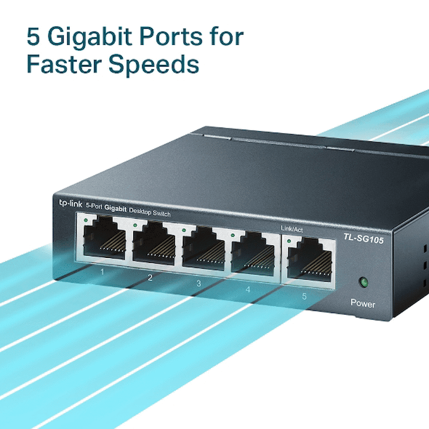 TP-Link TL-SG105 5-Port Gigabit Desktop Switch 5