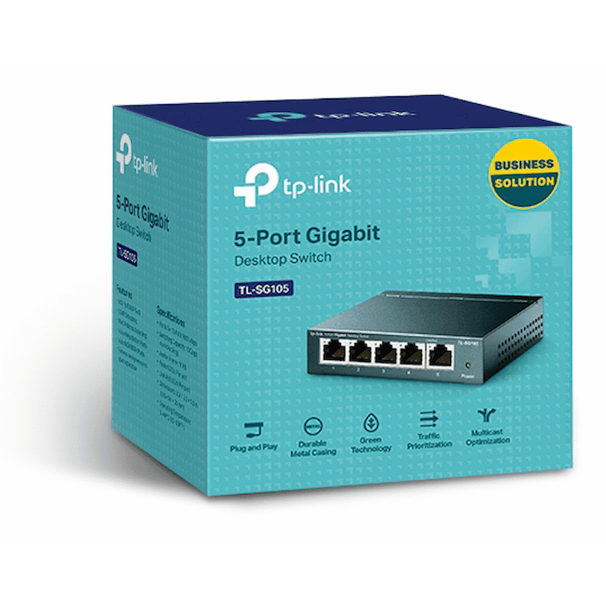 TP-Link TL-SG105 5-Port Gigabit Desktop Switch 8