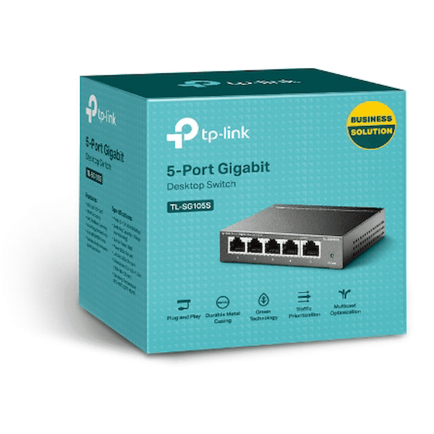 TP-Link TL-SG105S - 5-Port Gigabit Desktop Switch 4