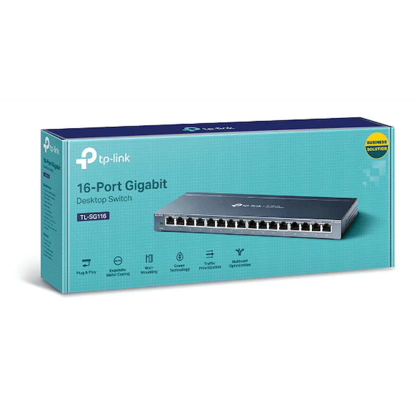 TP-Link TL-SG116 16-Port Gigabit Desktop Switch 3