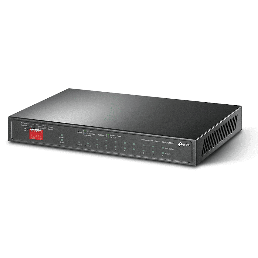 TP-Link TL-SG1210MP 10-Port Gigabit Desktop Switch with 8-Port PoE+ 1