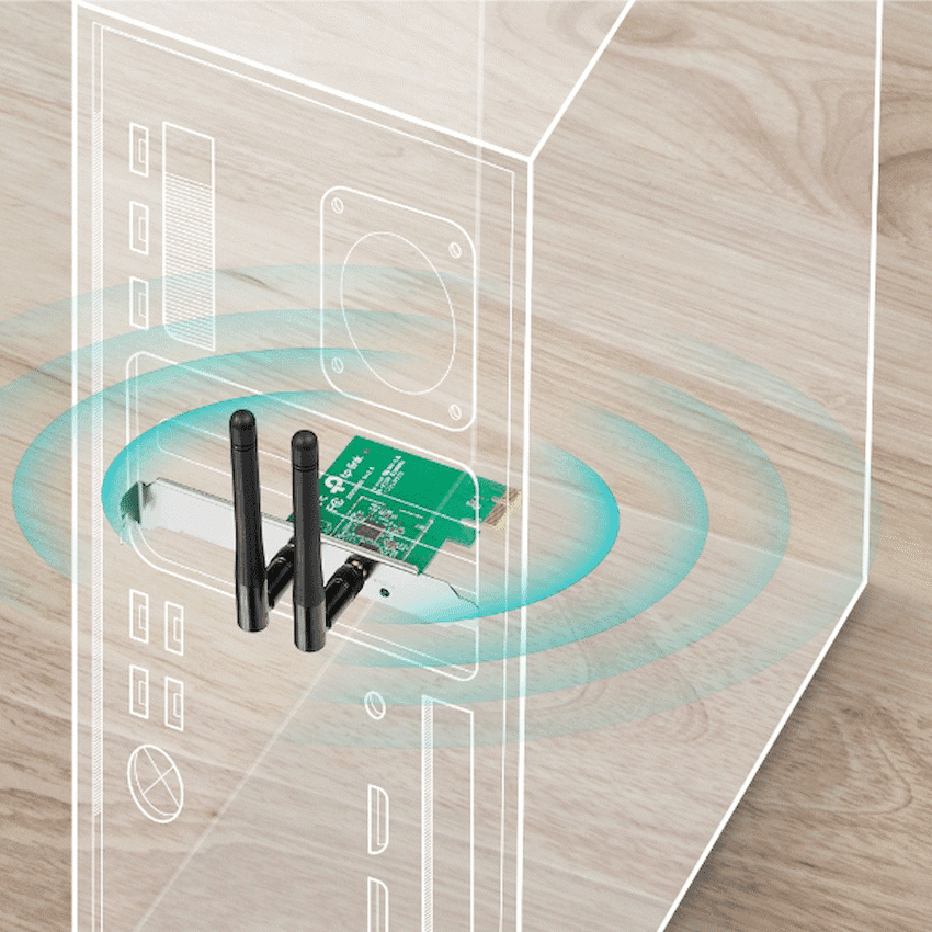TP-Link TL-WN881ND 300Mbps Wireless N PCI Express Adapter 3