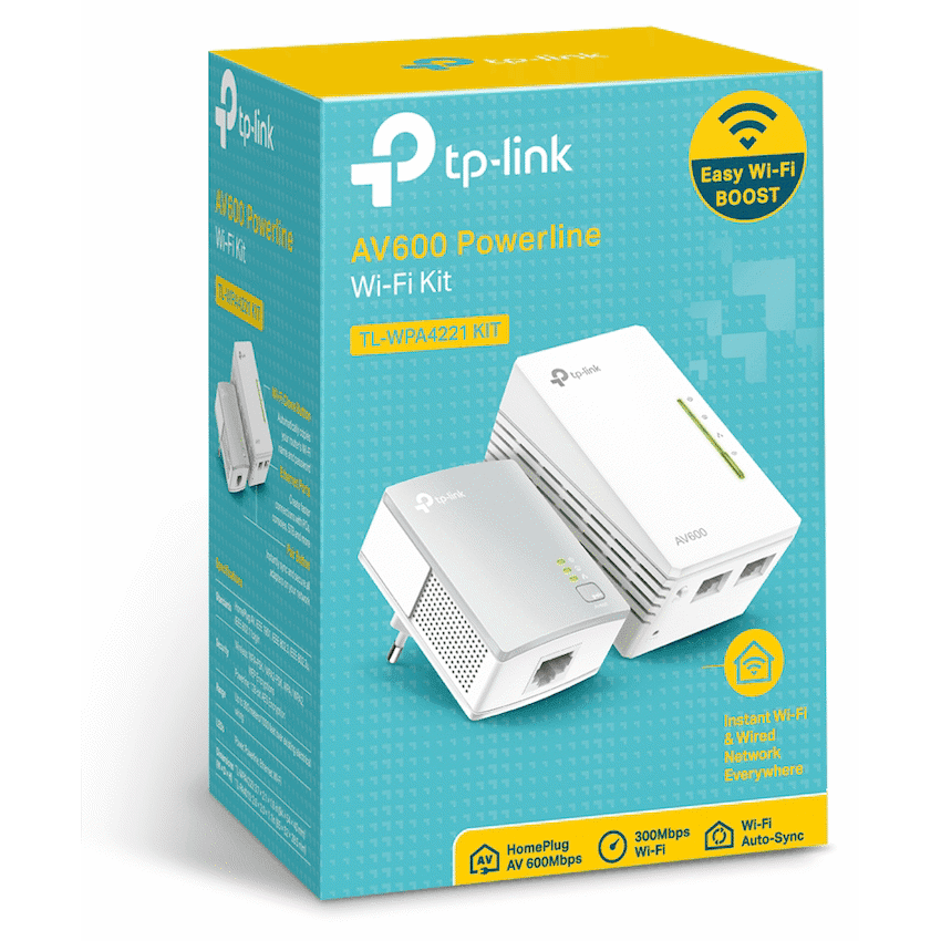 TP-Link TL-WPA4221 KIT AV600 Powerline Wi-Fi Kit 4