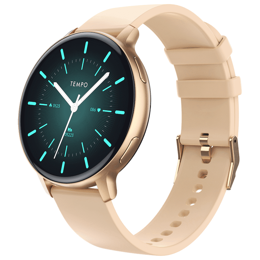 Tempo Pulse Round Smart Watch Black&Blue 3
