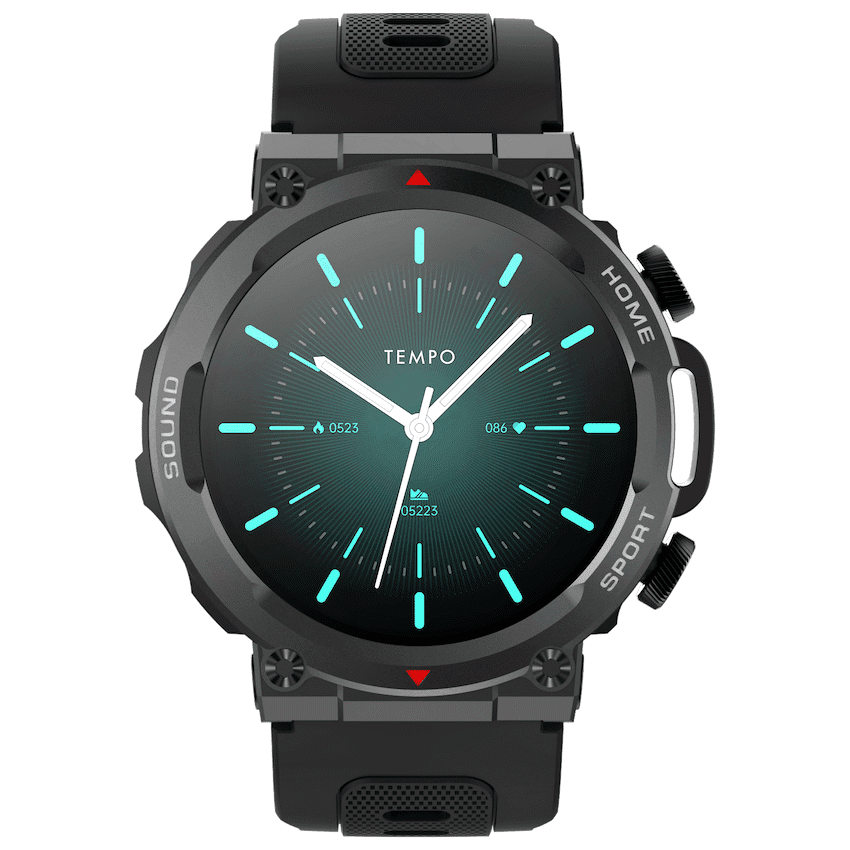 Tempo Pulse Round Smart Watch Black 3