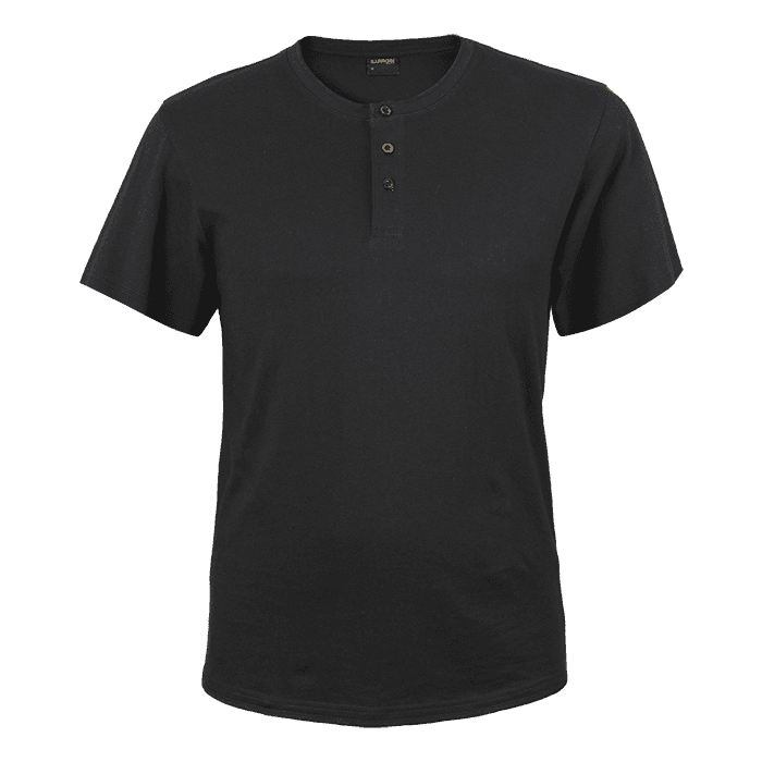 Henley Short Sleeve T-Shirt Mens 3
