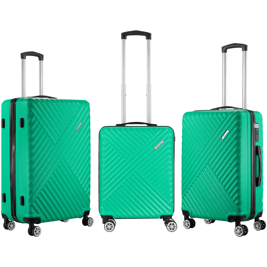 Travelwize Astra ABS 4-Wheels Spinner 3Pc Luggage Set Black 10