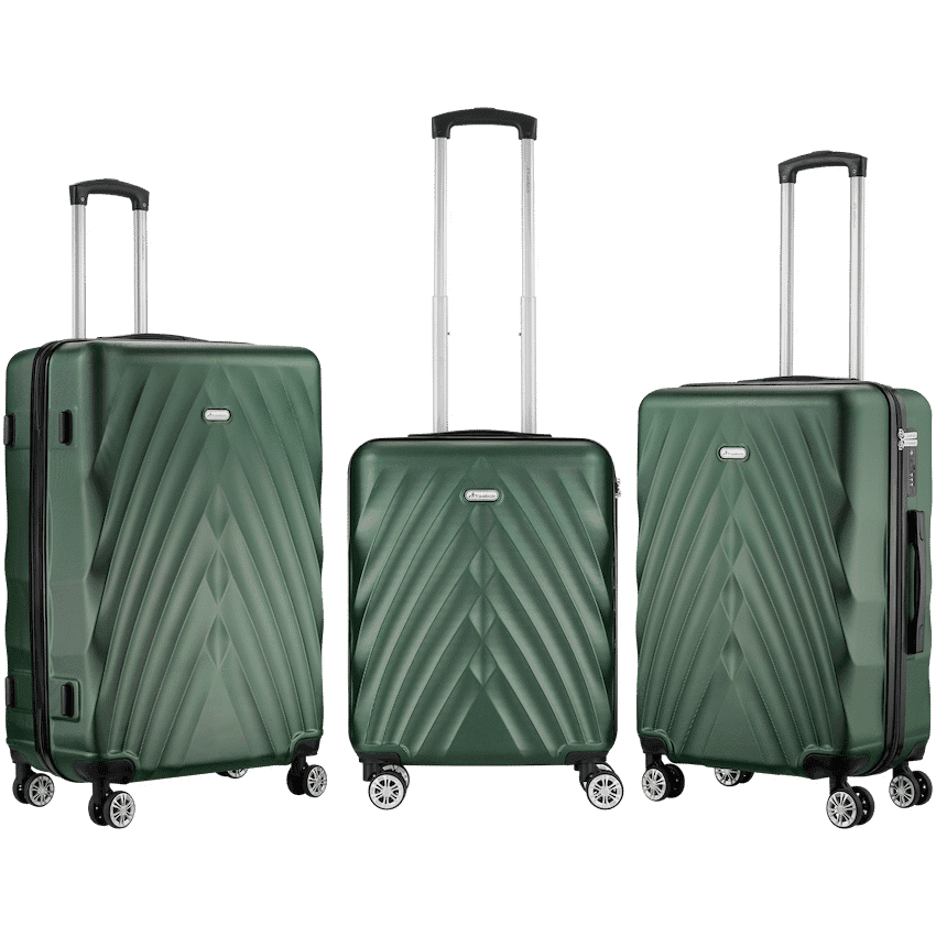 Travelwize Terra ABS 4-Wheels Spinner 3Pc Luggage Set Bottle 1