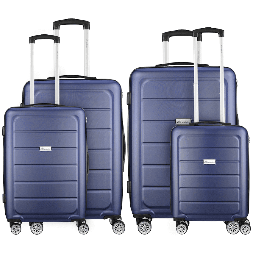 Travelwize Maple ABS 4-Wheels Spinner 4Pc Luggage Set Black 10