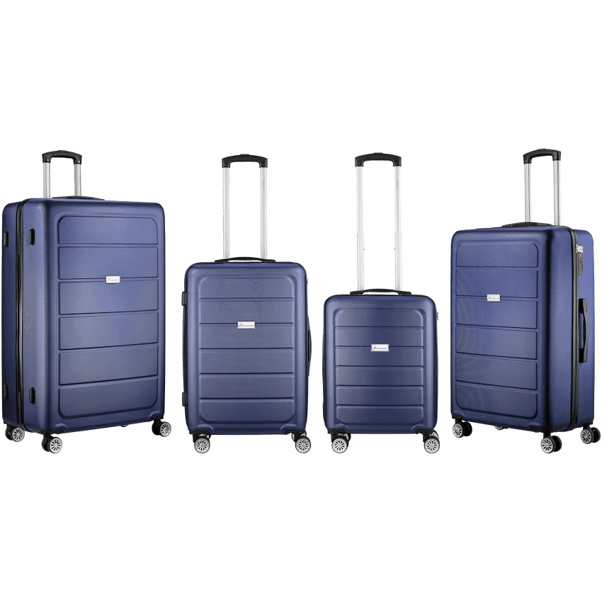 Travelwize Maple ABS 4-Wheels Spinner 4Pc Luggage Set Black 2
