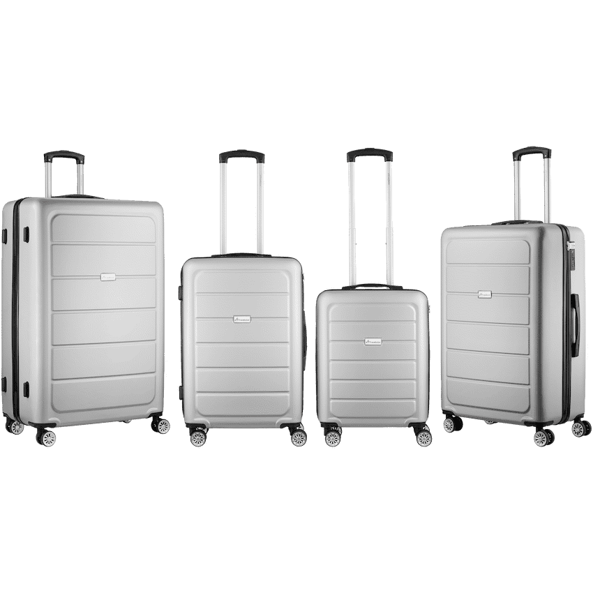 Travelwize Maple ABS 4-Wheels Spinner 4Pc Luggage Set Black 3