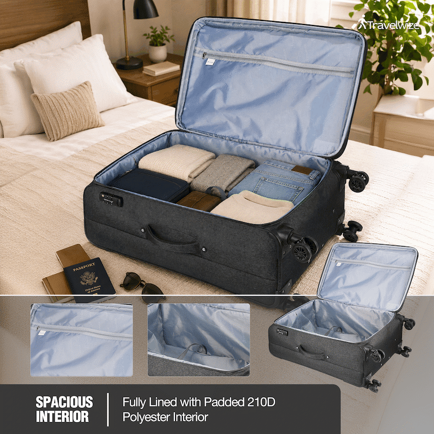 Travelwize Aurora 75cm 4-Wheel Spinner Trolley Case 8