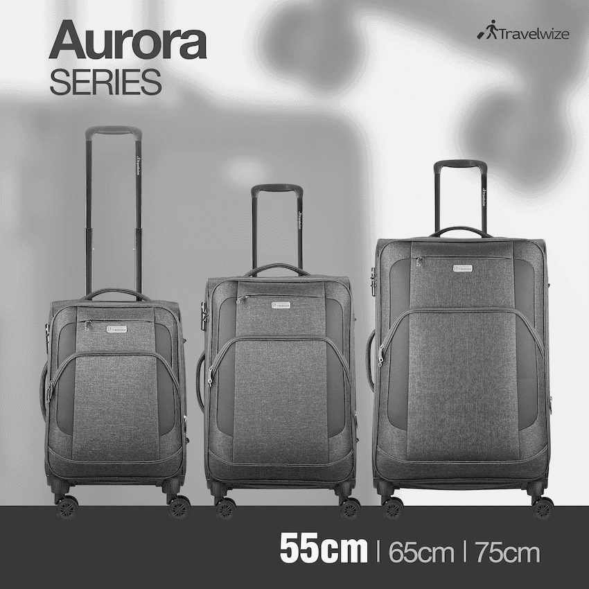 Travelwize Aurora 55cm 4-Wheel Spinner Trolley Case 7