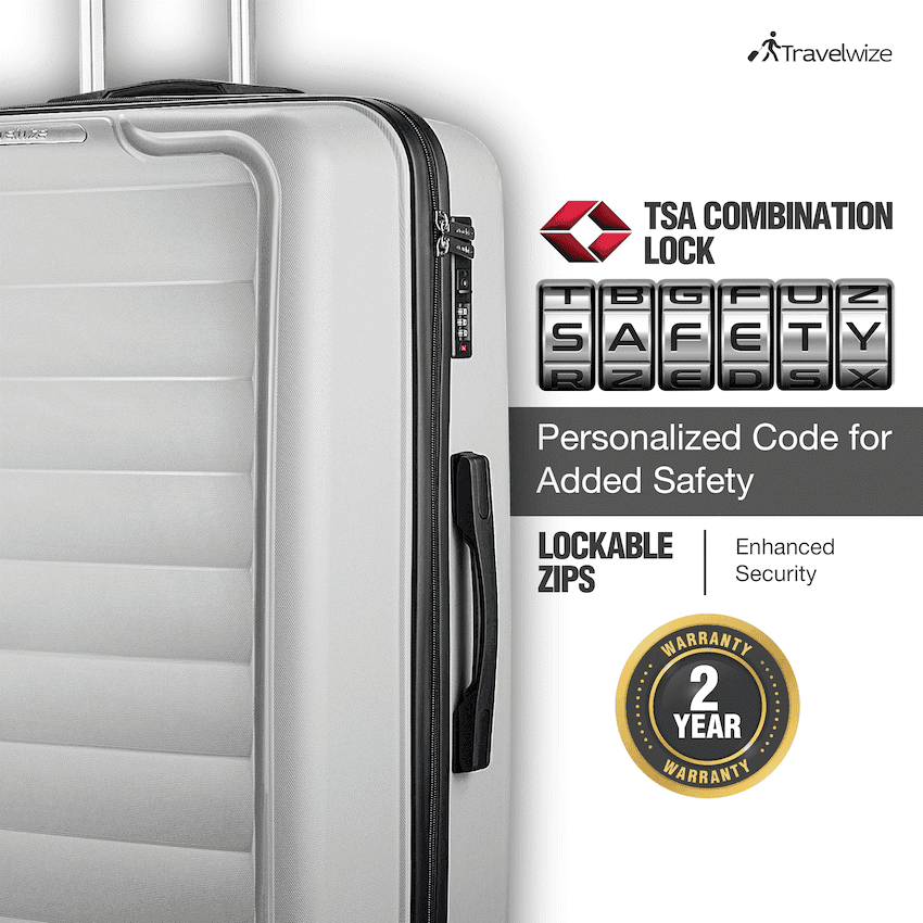 Travelwize Ibiza PP 4-Wheel Spinner 65cm Luggage - Grey 4