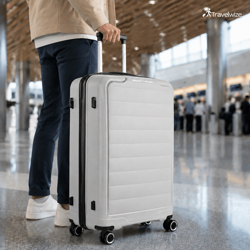 Travelwize Ibiza PP 4-Wheel Spinner 65cm Luggage - Grey 5