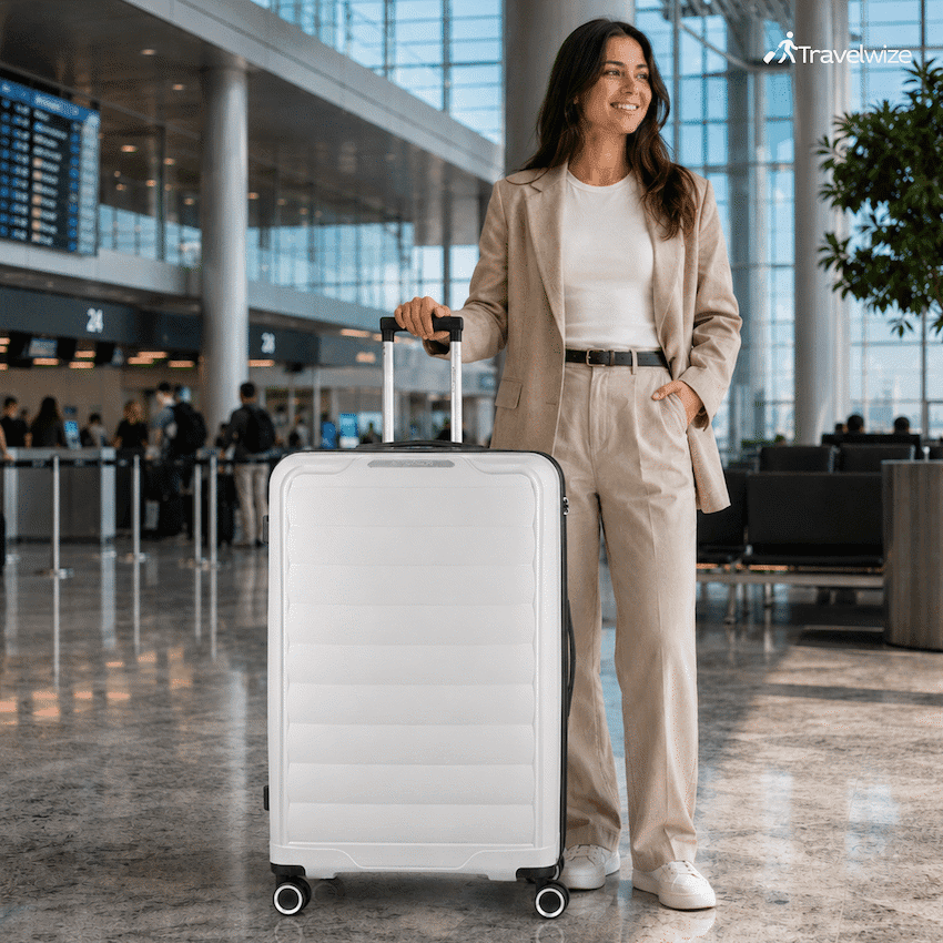 Travelwize Ibiza PP 4-Wheel Spinner 55cm Luggage - Grey 6