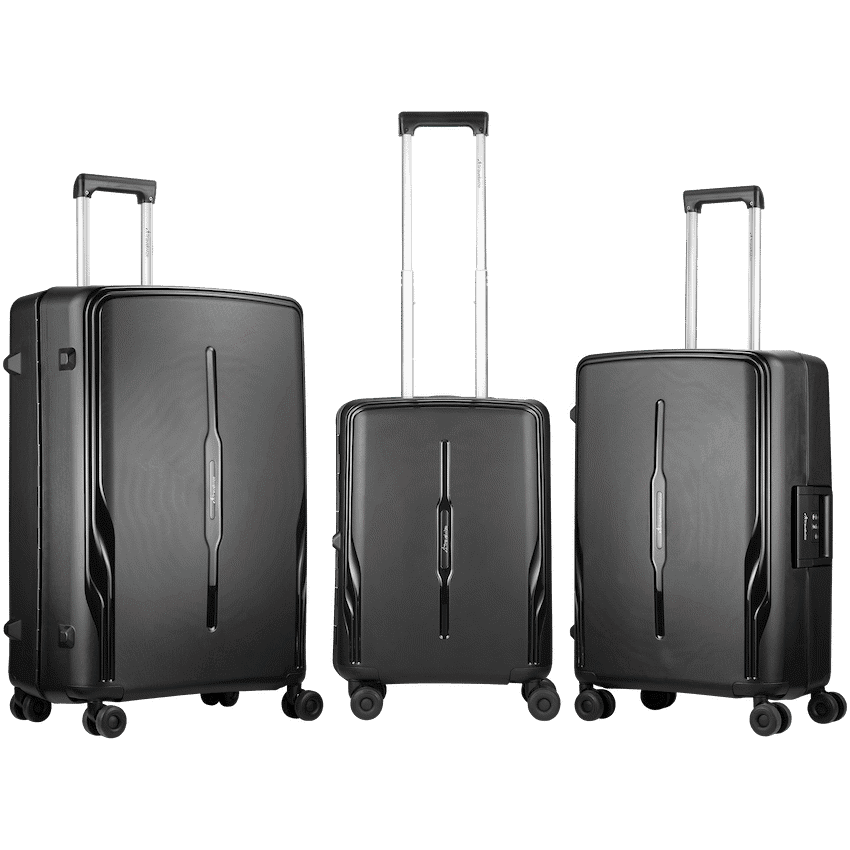 Travelwize Clipper PP 3Pc 4-Wheel Spinner Luggage Set Beige 2