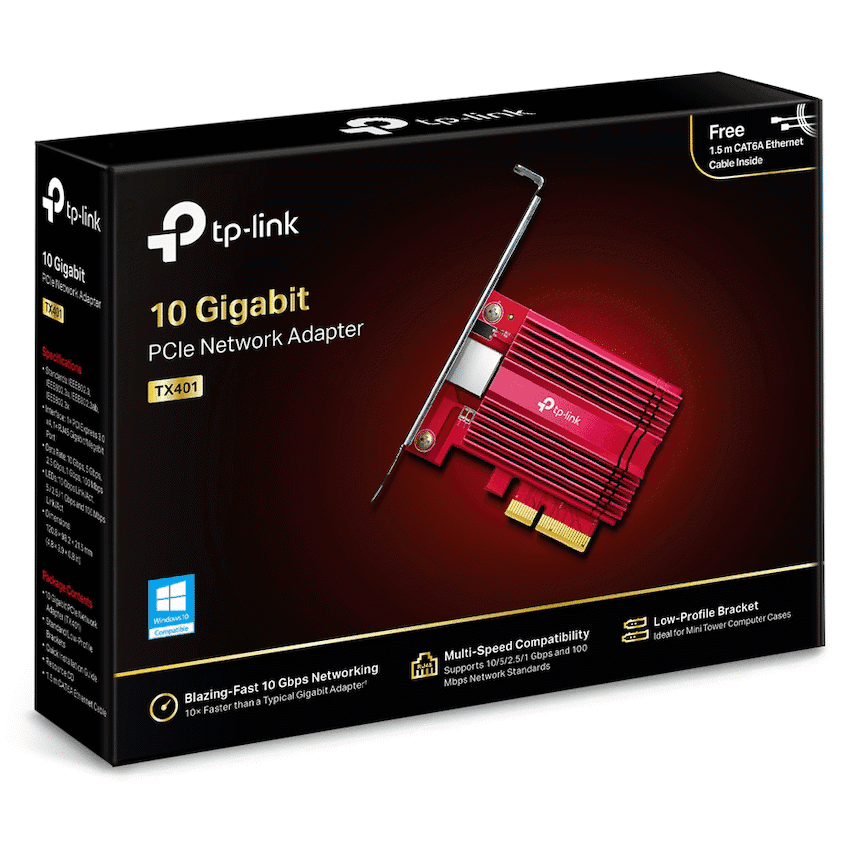 TP-Link TX401 10 Gigabit PCIe Network Adapter 8