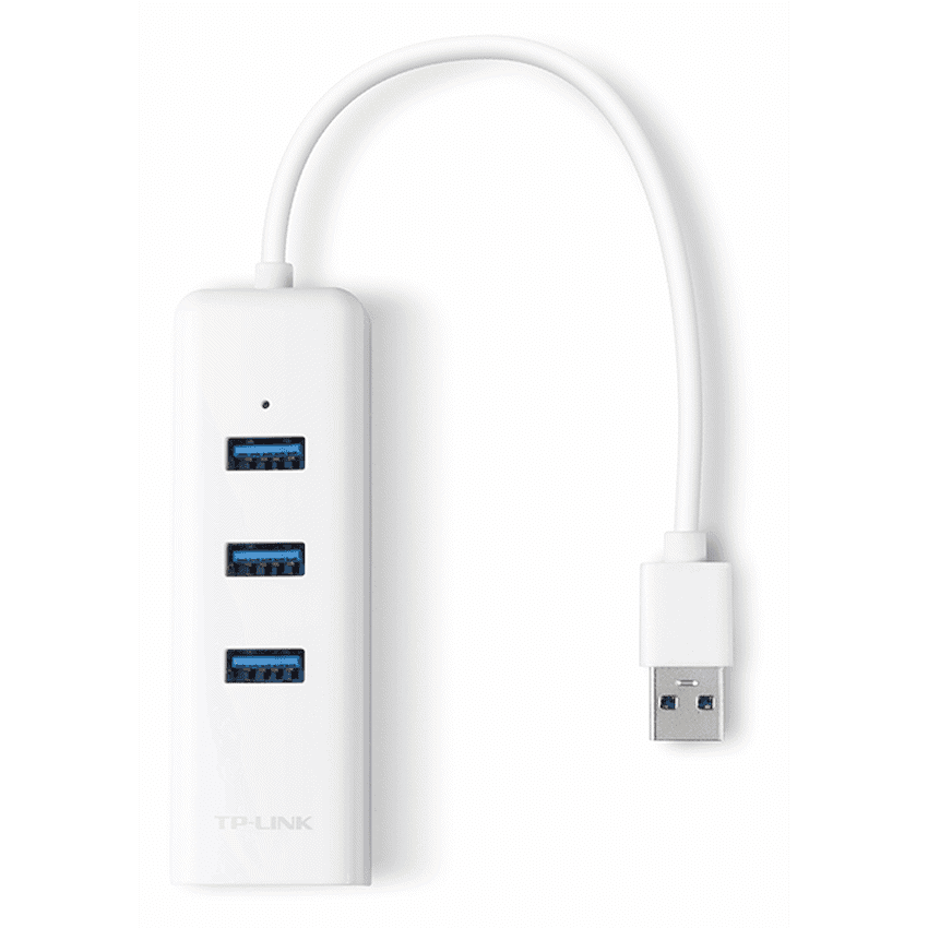 TP-Link UE330 USB 3.0 to Gigabit Ethernet Network Adapter with 3-Port USB 3.0 Hub 3