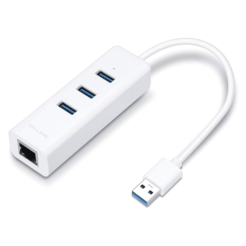 TP-Link UE330 USB 3.0 to Gigabit Ethernet Network Adapter with 3-Port USB 3.0 Hub 1