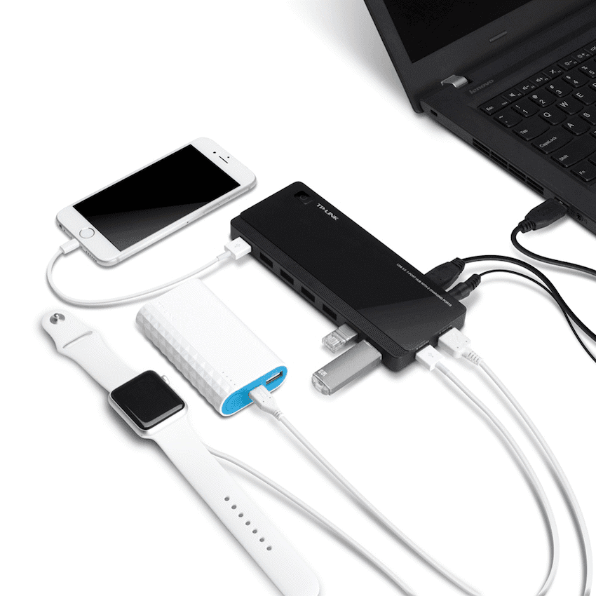 TP-Link UH720 USB 3.0 7-Port Hub with 2 Charging Ports 5