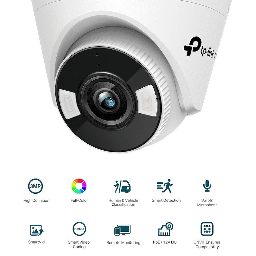 TP-Link Vigi C430 3MP 4mm Full-Color Turret Network Camera 2