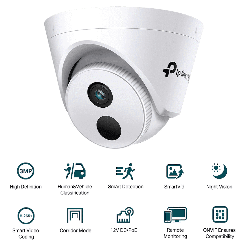 TP-Link Vigi C430I 3MP 2.8mm Turret Network Camera 8