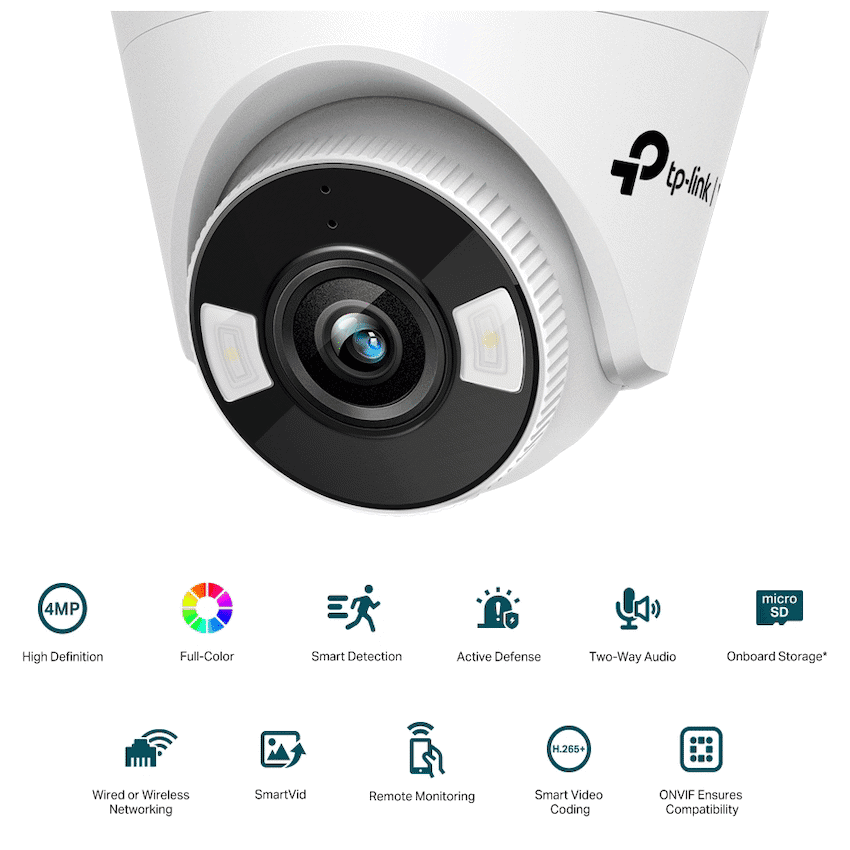 TP-Link Vigi C440 4MP 4mm Full-Color Turret Network Camera 3