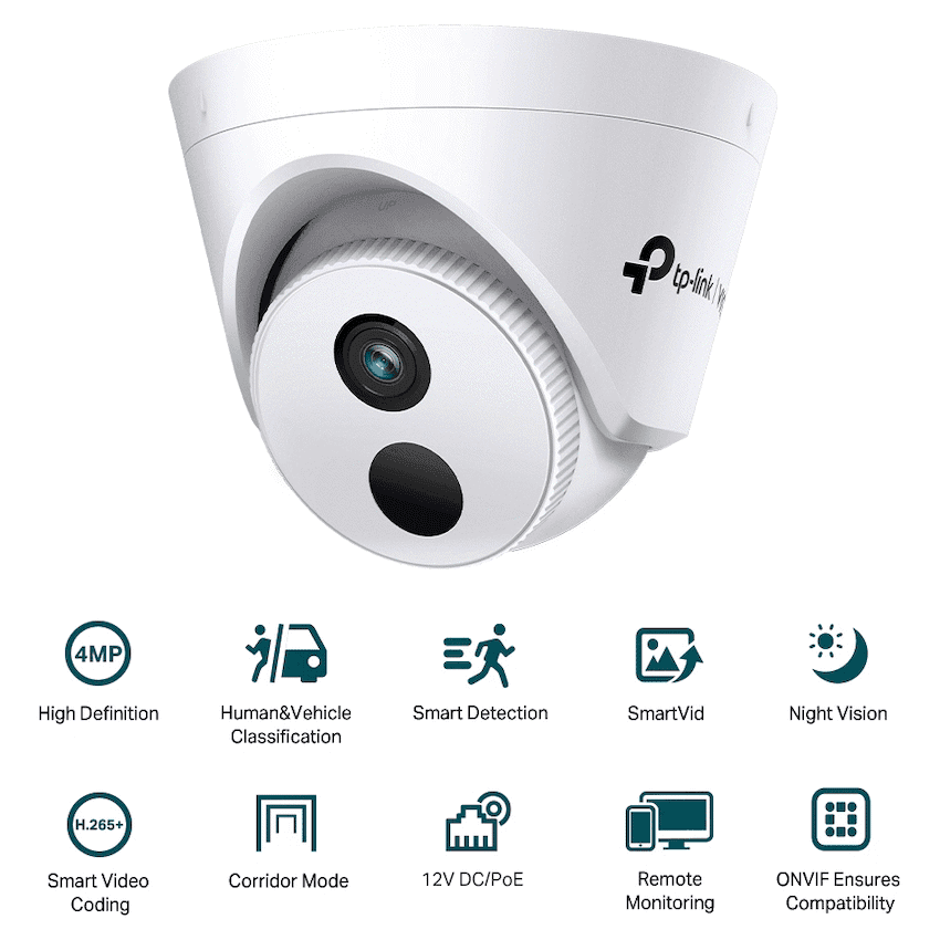 TP-Link Vigi C440I (2.8mm) 4MP IR Turret Network Camera 3