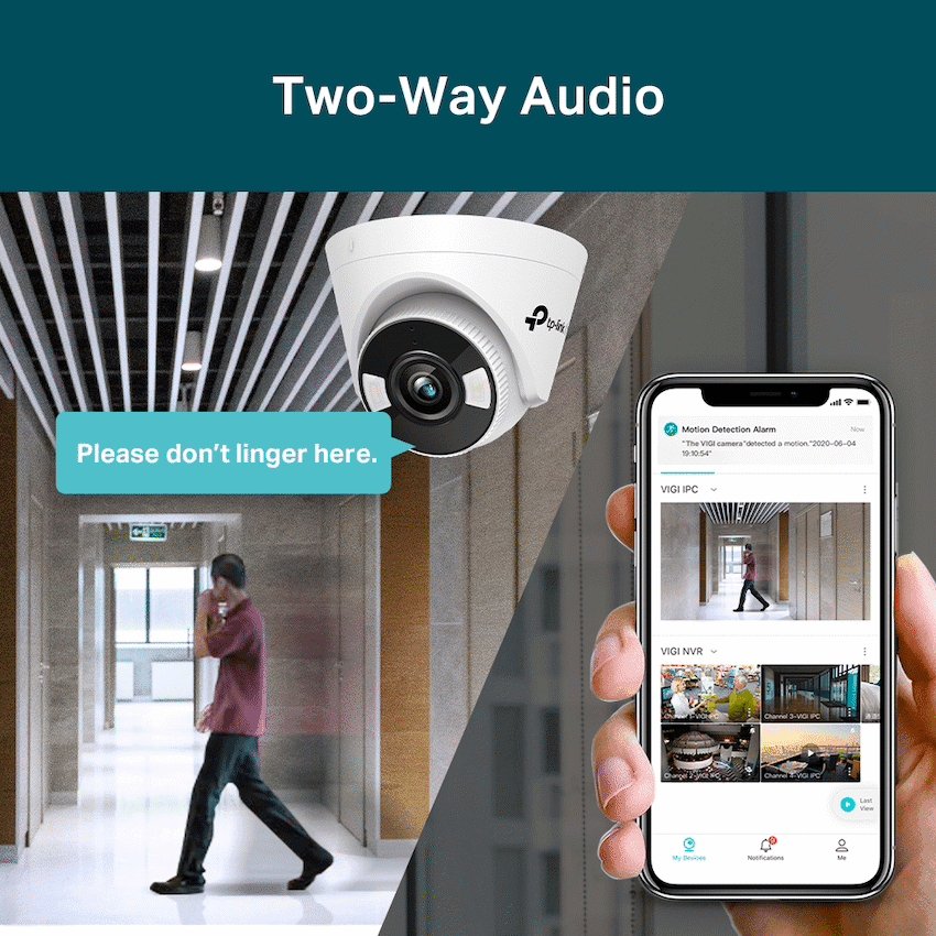 TP-Link Vigi C450 5MP 4mm Outdoor Full-Color Turret Network Camera 8