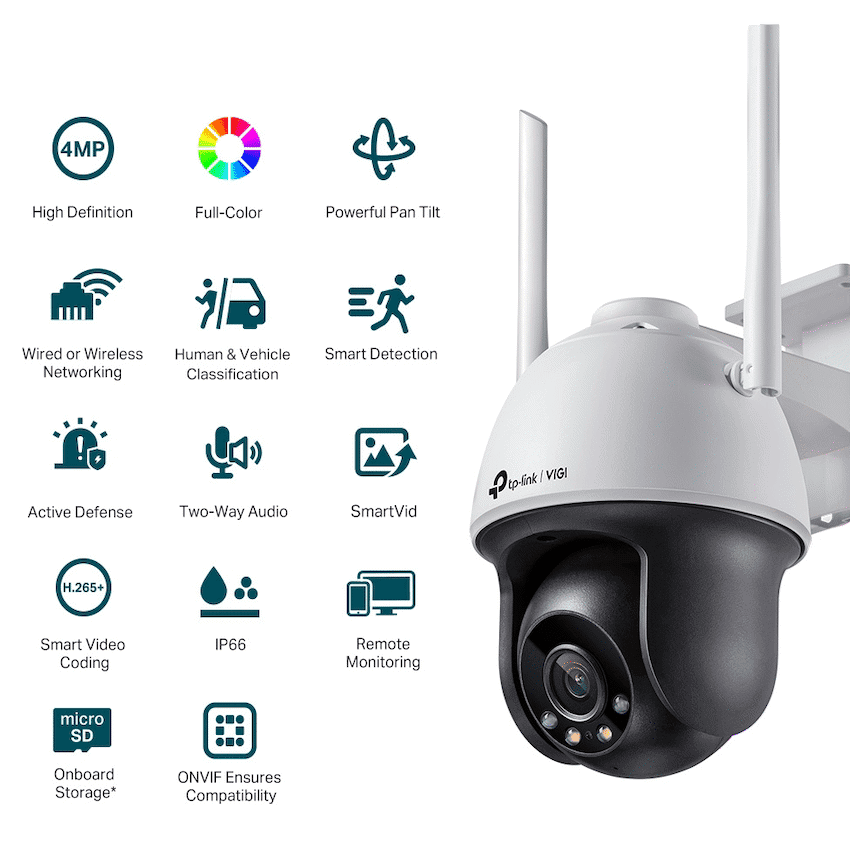 TP-Link Vigi C540-W 4MP 4mm Outdoor Full-Color Wi-Fi PT Net Camera 2