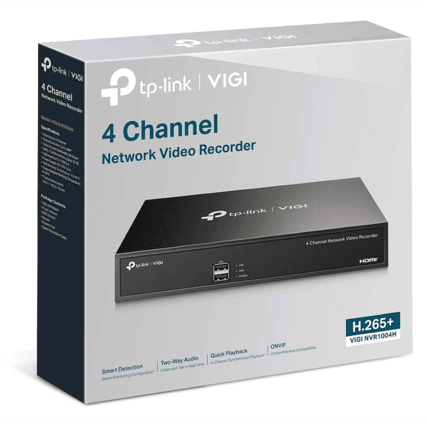 TP-Link Vigi NVR1004H 4-Channel Network Video Recorder 4
