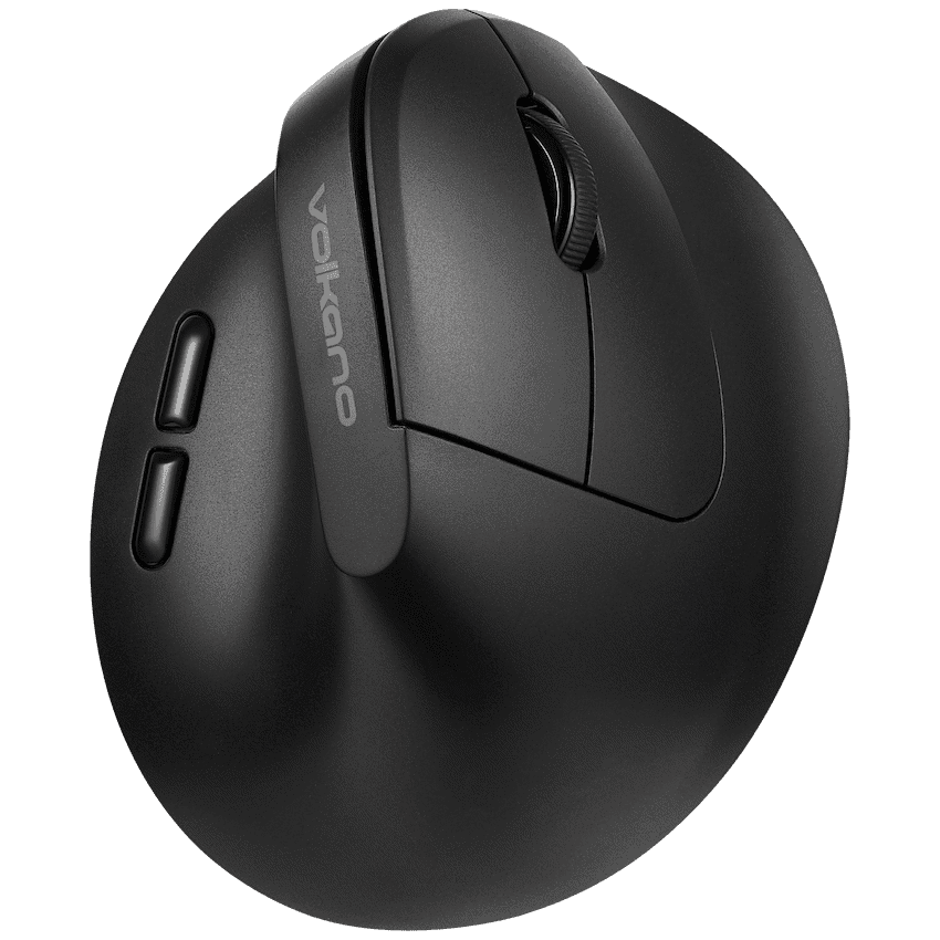 Volkano Curve Series Ergonomic Bluetooth Wireless mouse - Black 1