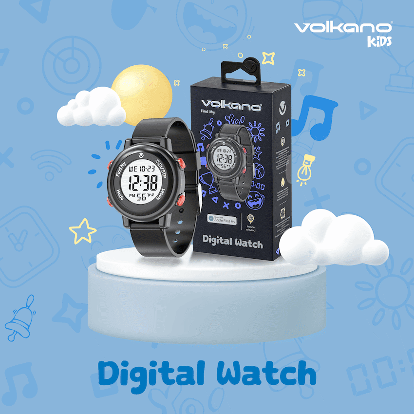 Volkano Kids Digital Watch with Apple Find My - 3ATM Waterproof (Anti-Lost) 8