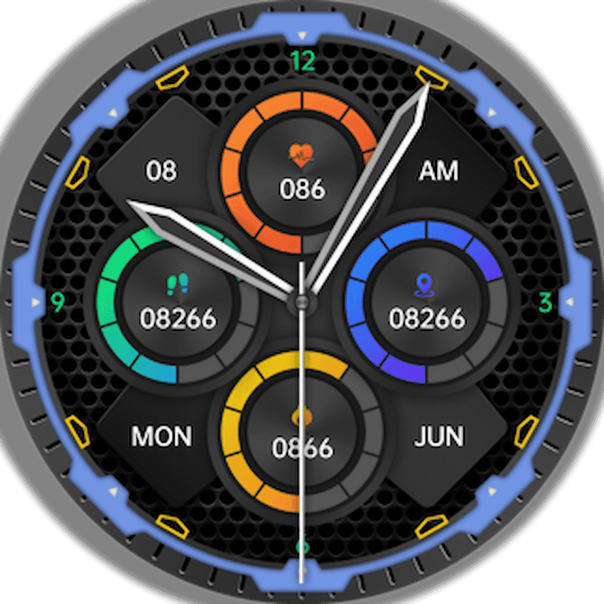 Volkano Power Series Smart Watch - Black And Green 2