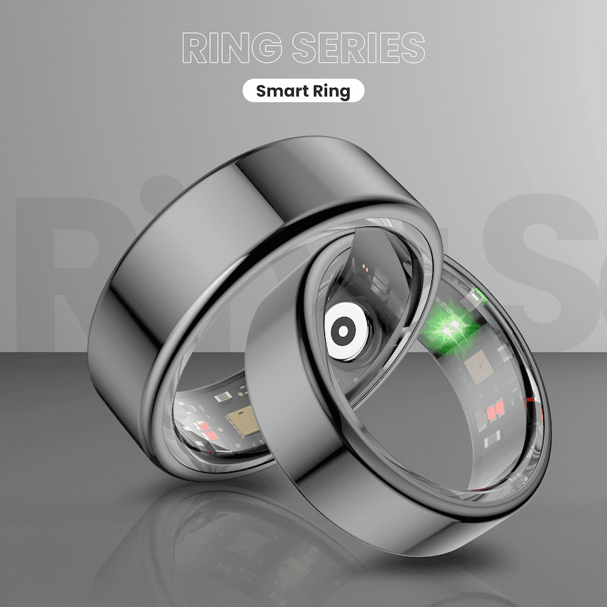 Volkano Ring Series Smart Ring with Charging Case - 19.1mm 4
