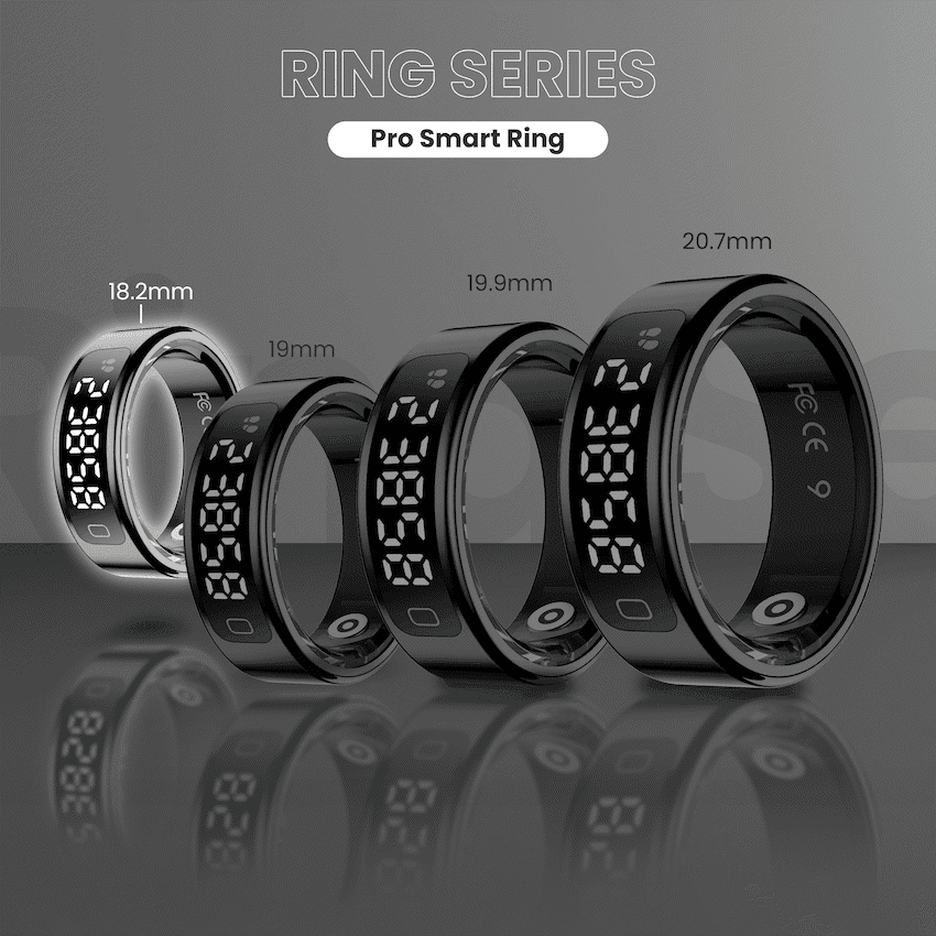 Volkano Ring Series Ring Pro Smart Ring with Charging Case - 18.2mm 8