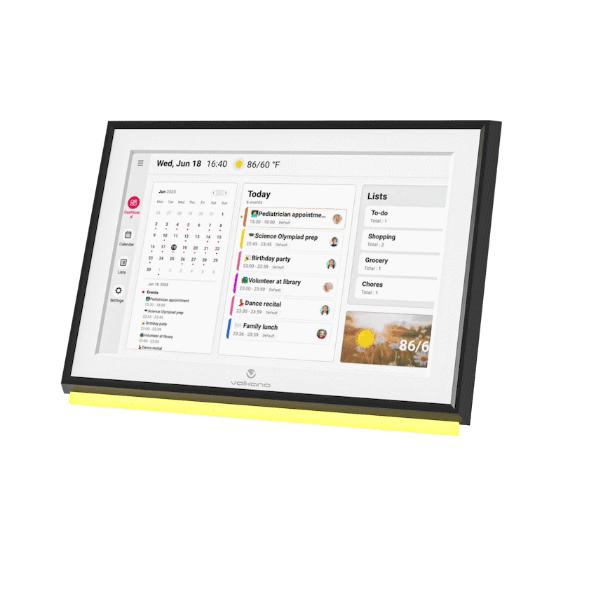 Volkano Agenda Series Smart Calendar and Digital Photo Frame  10" - Black 1
