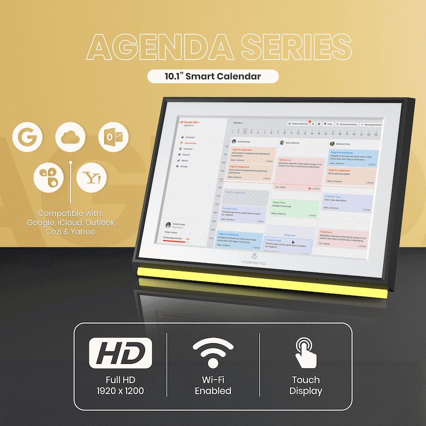 Volkano Agenda Series Smart Calendar and Digital Photo Frame  10" - Black 4