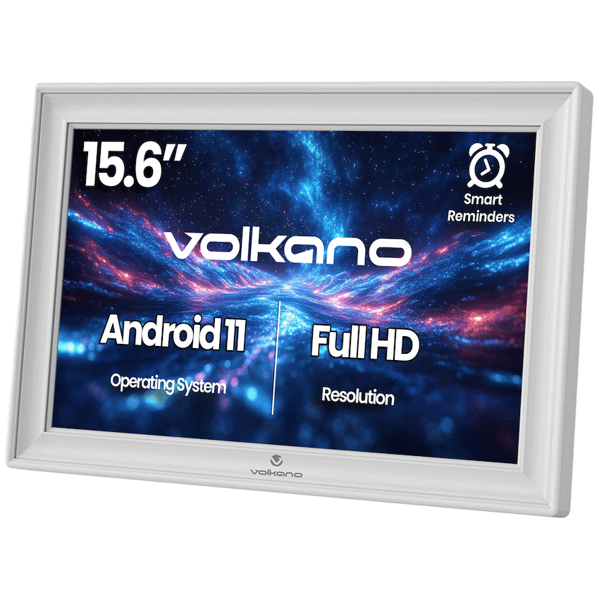Volkano Agenda Series Smart Calendar and Digital Photo Frame 15.6" - White 1