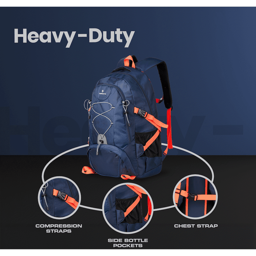 Volkano Clarence Day Pack 40L Navy/Choral 6