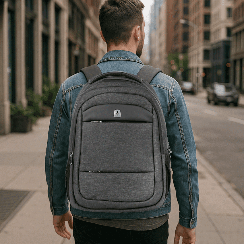 Volkano Woodrow 15.6" Laptop Backpack - Dark Grey 7