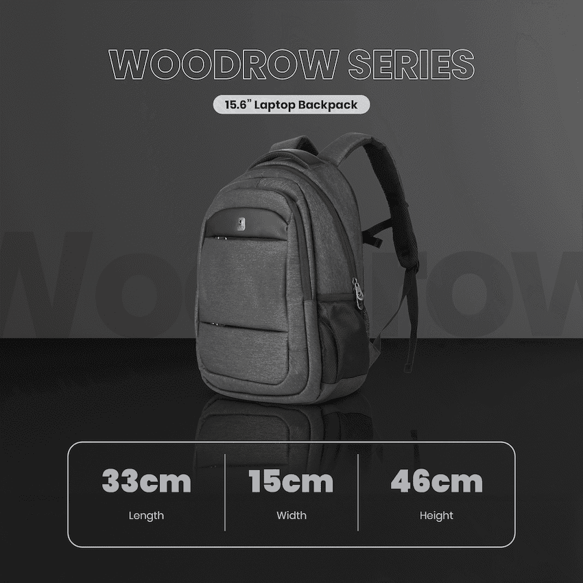 Volkano Woodrow 15.6" Laptop Backpack - Dark Grey 8