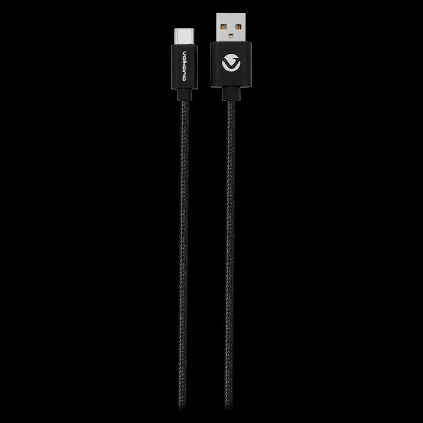 Volkano On-The-Go USB to Type-C 18w Braided 1m Cable - Black 8