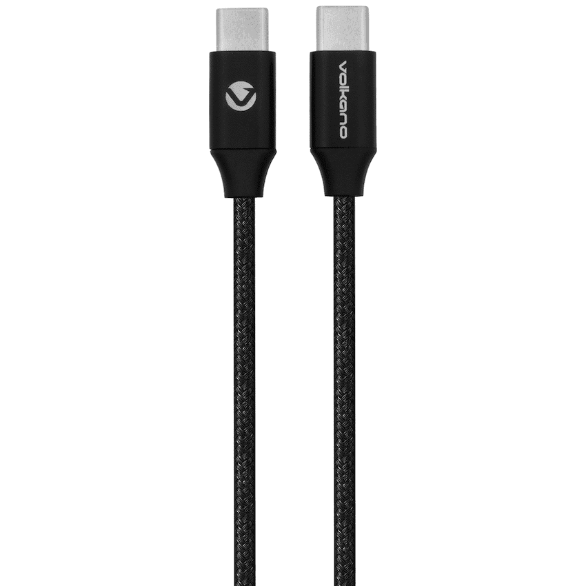 Volkano On-The-Go Type-C to Type-C 30w Cable - Black 1