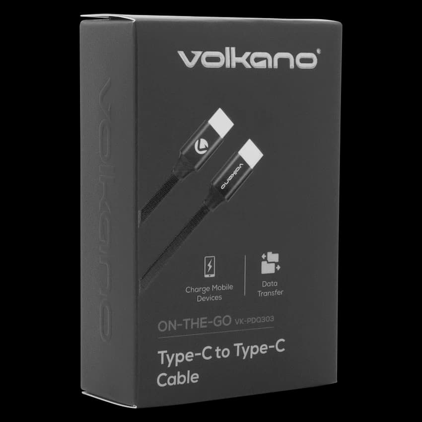 Volkano On-The-Go Type-C to Type-C 30w Cable - Black 2