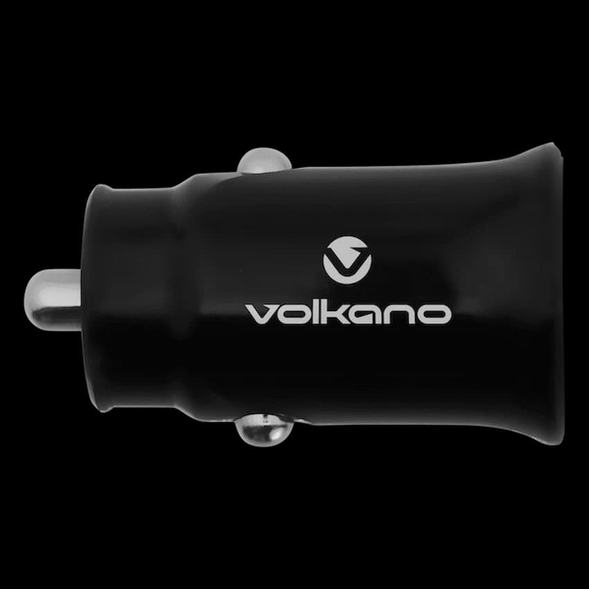 Volkano On-The-Go USB + Type-C 12w Car Charger - Black 5