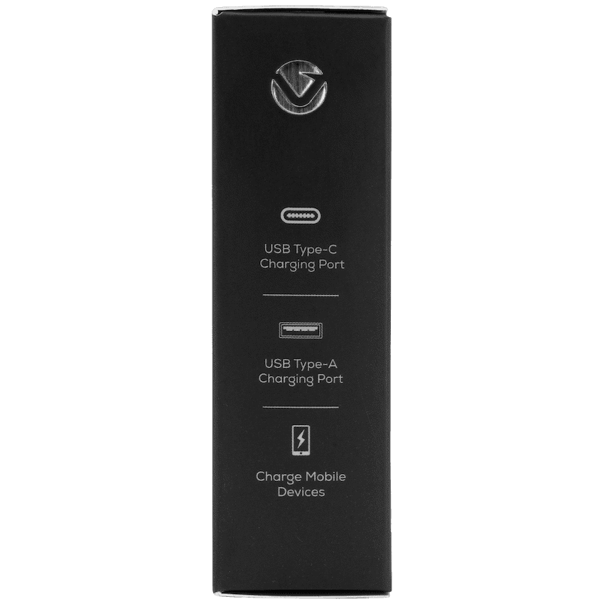 Volkano On-The-Go USB + Type-C 12w Car Charger - Black 2
