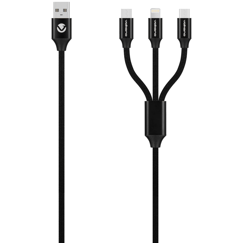 Volkano On the Go 3-in-1 Braided Cable 2