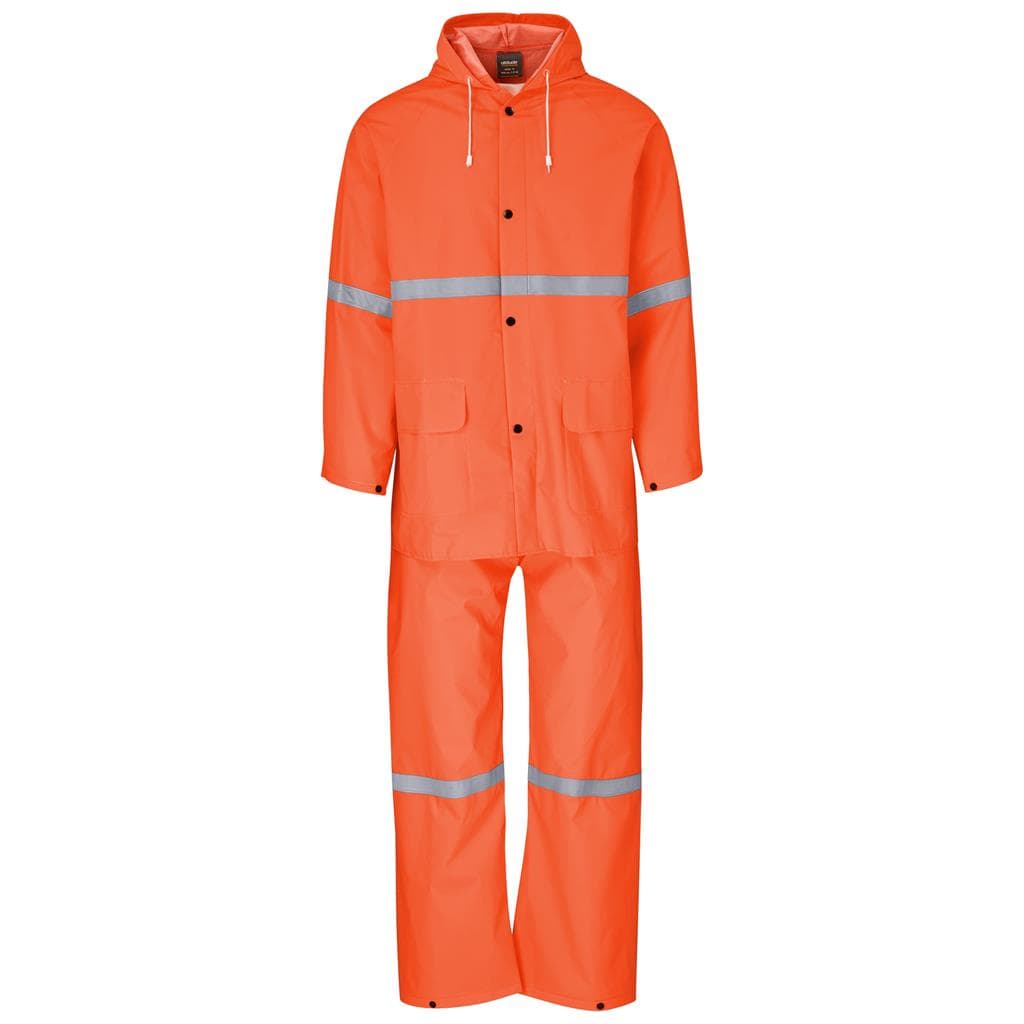 Light Duty Tornado  Hi-Viz Reflective  Rubberised Rainsuit 2